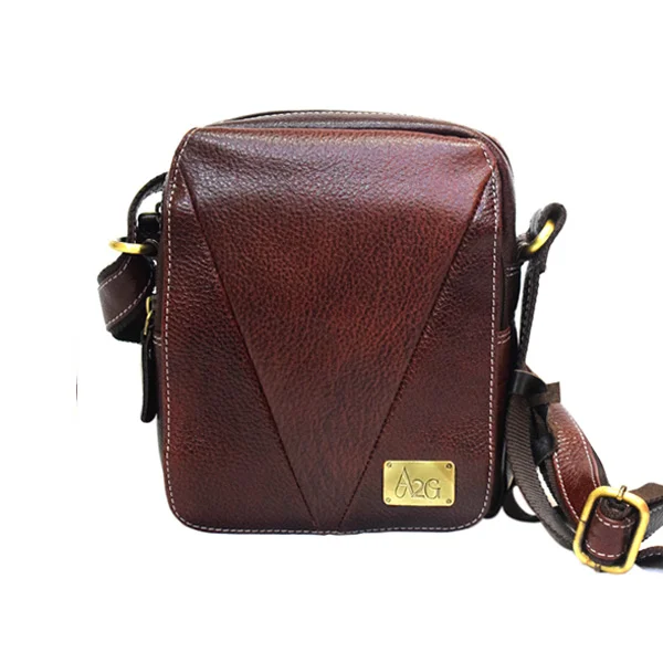 Men's & Women's Genuine Leather Office Brown Bag